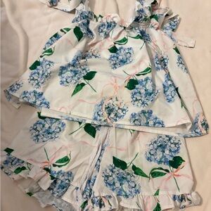 Hydrangea + Bows Pajamas Set